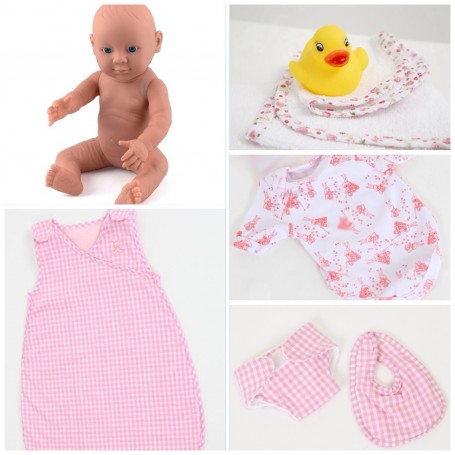 New Baby Sister Set with Early Moments doll White Girl