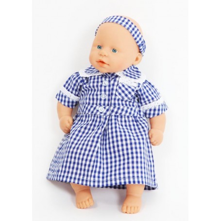 CHECKED SCHOOL DRESS BY FRILLY LILY FOR PRECIOUS DAY GOTZ  DOLL MANY COLOURS 