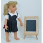 Dolls School Pinafore and Blouse Set