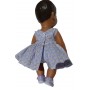 Lilac Flower dress , Shoes and Blue Nappy for Luvabella Doll