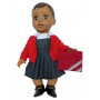 Red School Uniform with Shoes for Luvabella Doll