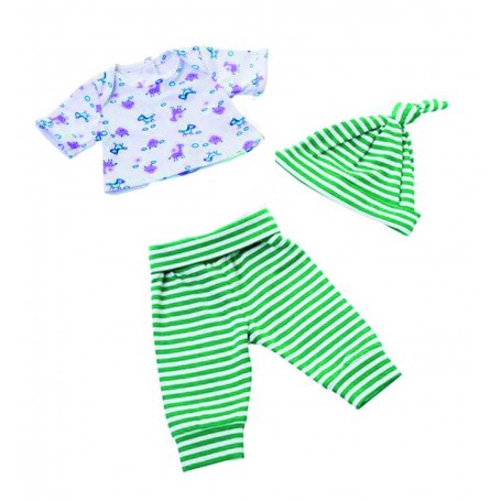Green Stripy / Giraffe Leggings Set