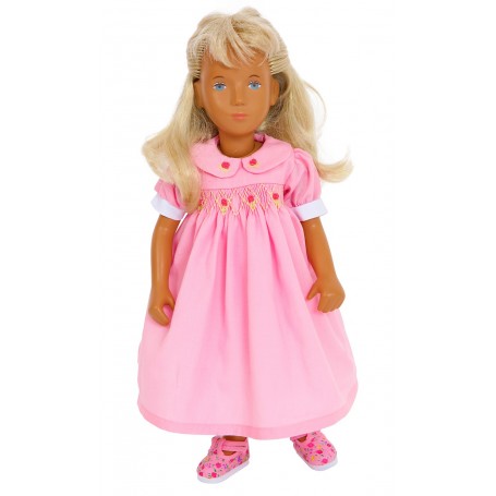 Pink Smocked Dress for Sasha Dolls