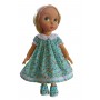 Blue Flower Dress and Shoes Set for Disney Animators Doll