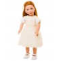 Dolls Vintage Cream Broderie Anglaise Dress