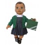 Green School Uniform with Shoes for Luvabella Doll