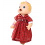 Red Smocked Dress for Baby Alive