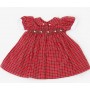 Red Smocked Dress for Baby Alive
