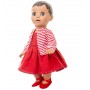 Luvabella Red Dress Shoes and Stripy Cardigan Set