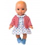 Newborn Luvabella Little Boats Dress , Carey , Reversible Jacket and Pale Blue Shoes Set