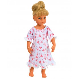 FRILLY LILY PINK DRESSING GOWN WITH PINK FLOWER TRIM  TO FIT MY LONDON GIRL DOLL 
