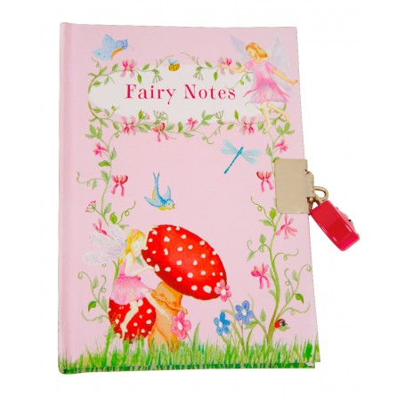 Fairy Notebook with Heart Lock