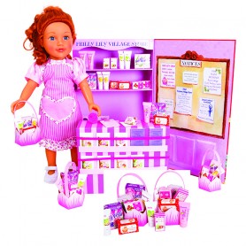 BOXED PARTY ACCESSORY SET FROM FRILLY LILY FOR DESIGN A FRIEND DOLL 