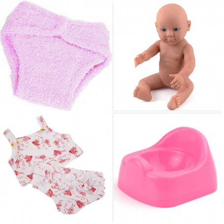Early Moments  Doll with Potty Training Set.White Girl.