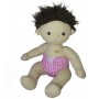 Dinkum Doll Pink Gingham Nappy and Bib Set