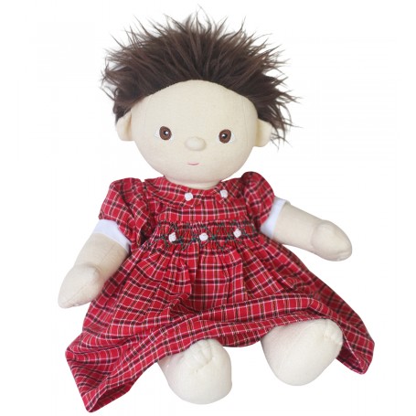 Dinkum Doll Red Hand Smocked Dress