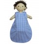 Dinkum Doll Blue Gingham Sleep Sac