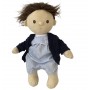 Dinkum Doll Stripy Romper and Navy Cardigan Set