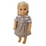 Brown Dolls School Dress