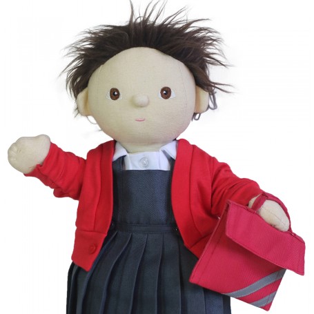 Red Dolls School Cardigan