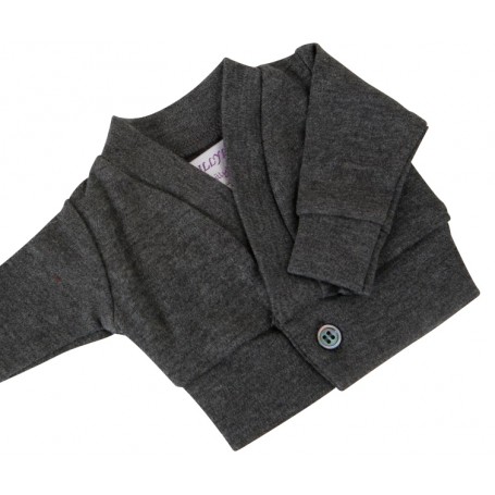 Grey Dolls School Cardigan