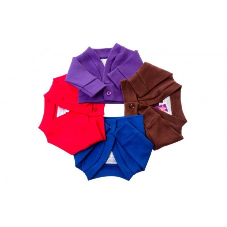 Brown Dolls School Cardigan