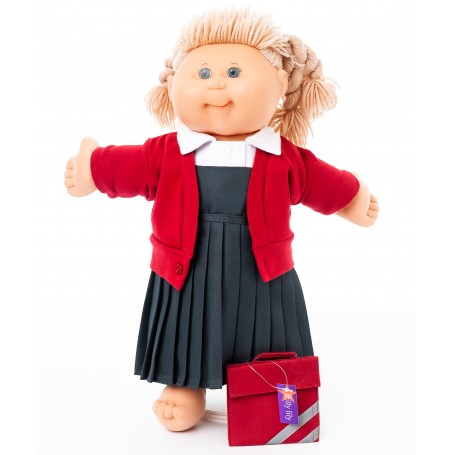 Winter School Uniform Red for Vintage Cabbage Patch Doll