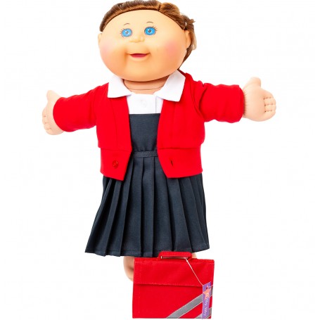 Winter School Uniform Red for Cabbage Kid Doll