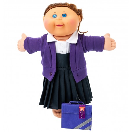 Winter School Uniform Purple for Cabbage Kid Doll