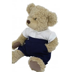 Grey School Shorts and White Top 12-14 inch dolls