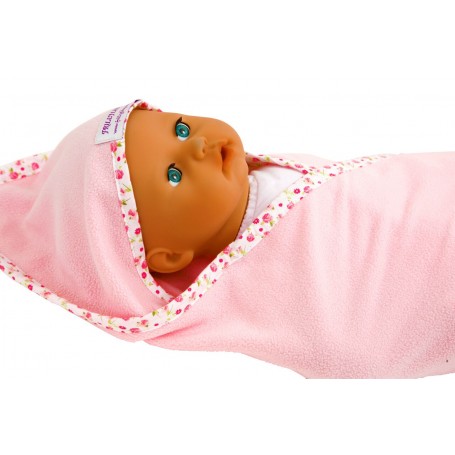 Slight Seconds Fleece Blanket with Flower Trim