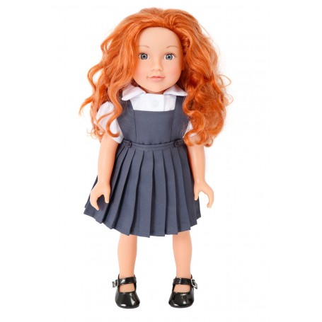 Dolls School Pinafore and Blouse Set