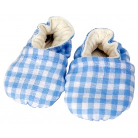 Slight Seconds Blue Gingham Slippers