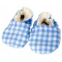 Slight Seconds Blue Gingham Slippers
