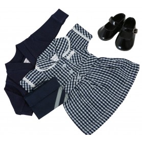 Nvay Summer School Uniform Set with Shoes for Gotz Hannah