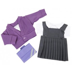 Purple Winter School Uniform Set to fit Design a Frien Doll