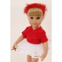 Red  Ballet  Wrap Cardigan