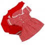 Red Summer Uniform Set for 43 cm Baby Annabell Doll