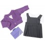 Purple Winter School Uniform Set to fit 43 cm Baby Annabell Doll
