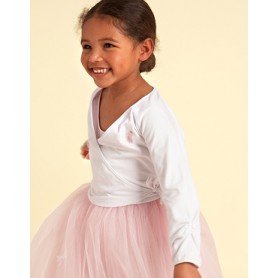 White Cotton Ballet Wrap 3-4 years