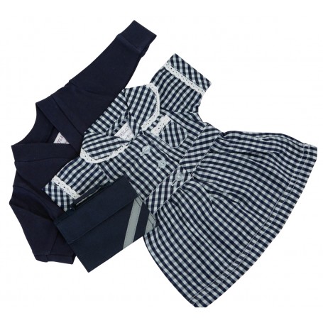 Navy Summer School Uniform Set for 43cm Baby Born
