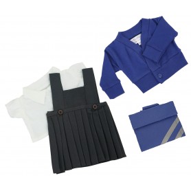 Royal Blue Winter School Uniform for 43cm Baby Born Doll