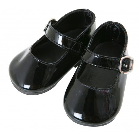 Black Patent Shoes for 43 cm Baby Born Doll