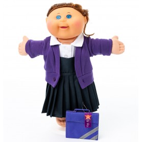 Purple Winter School Uniform for Cabbage Patch Kids Doll