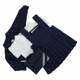 Navy Winter School Uniform for Teddy Bear 50 cm Navy Pinafore [ waist up to 37 cm]
