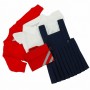 Red Winter School Uniform for Teddy Bear Navy Pinafore 50 cm [ waist up to 37 cm]