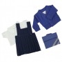 Royal Blue Winter School Uniform for Teddy Bear Navy Pinafore 50 cm [ waist up to 37 cm]