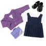 Purple Winter School Uniform with Shoes for Our Generation Doll