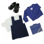 Royal Blue Winter School Uniform with Shoes for Gotz Hannah