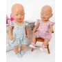 Turquoise Flower Romper Suit